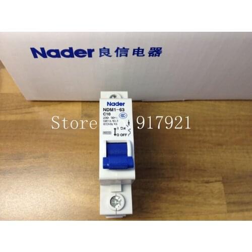 [ZOB] The letter NDM1-63 Nade genuine new C10 mini circuit breaker 1P10A air switch --12pcs/lot
