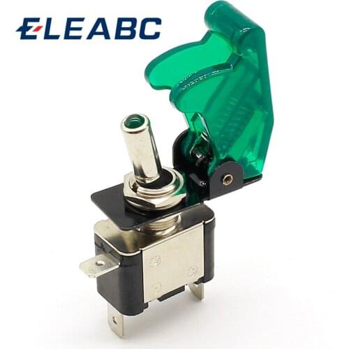 1pcs High Quality Greed 12V 20A Racing Car Truck Boat Cover LED Push Button Rocker Toggle Switch Control+ dust cover