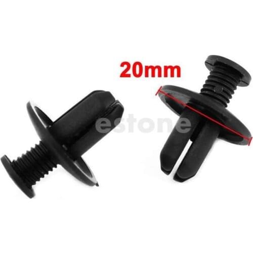 QILEJVS New 8mm Car Hole Dia Plastic Rivets Fastener Fender Bumper Push Pin Clips 10pcs