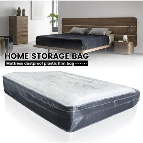 Mattress Protector Packaging Bag Moisture-proof Dust Cover Moving Home Storage 200x240x35cm Thickness 0.08mm Transparent