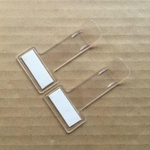 2pcs Car Parking Ticket Permit Holder Windscreen Window Fastener Clip Sticker Auto Clamp Kit Car Accessories