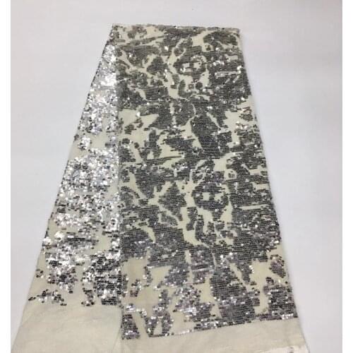 2021 Velvet Lace Fabric High Quality African French Lace Fabric Sequined African French Lace Sewing XX4569