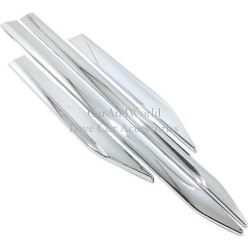 Car Side Door Body Frame Molding Strips Decorative Cover Trims For Toyota RAV4 RAV 4 2019 2020 ABS Chrome Garnish Accessories