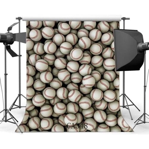 Photography Backdrops Sports Theme Baseball Seamless Newborn Baby Kids Children Boys Birthday Portraits Background