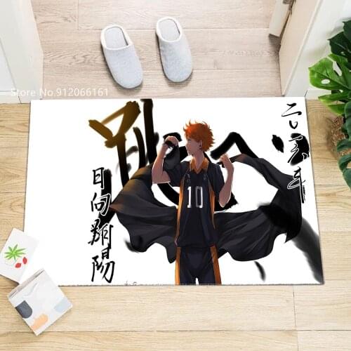 Haikyuu!! Doormat Bathroom Entrance Door Mat Volleyball Boy Non-slip Floor Mat Cartoon Anime Absorption Mat Home Decoration