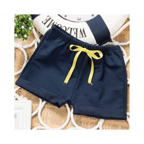 2021 Summer Kids Shorts Boys Cotton Clothes Toddler Panties Kids Beach Short Sports Solid Color Pants Baby Clothing