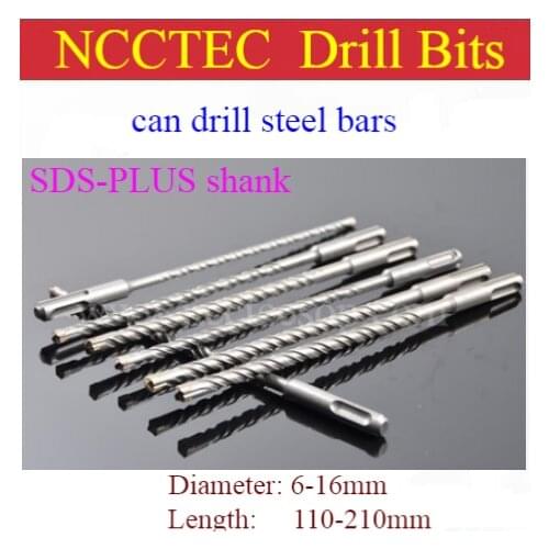 [can drill steel bars][SDS-PLUS+Cross head] 6 14 15 25mm 4 Cutters carbide wall core drill bits hole saw concrete reinforcement
