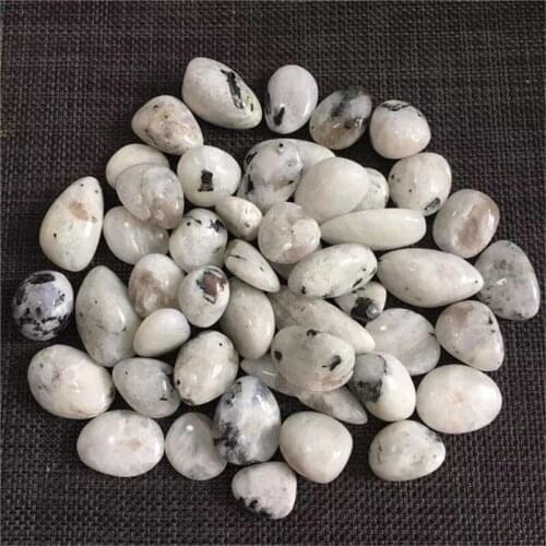 Natural Gray moonstone Quartz tumbled stones Crystal gravel Minerals and Stones Rough Gemstone Specimen