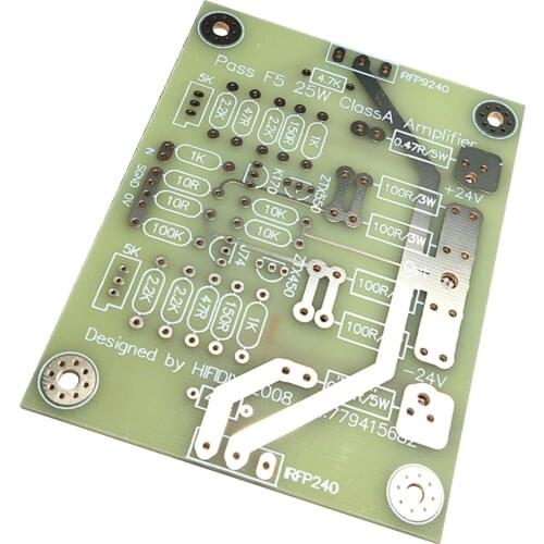 25 W One Pair PASS F5 25W+25W Single-ended Pure Power Amp PCB Board Base on L6-16 MCG-44K-D DC24V