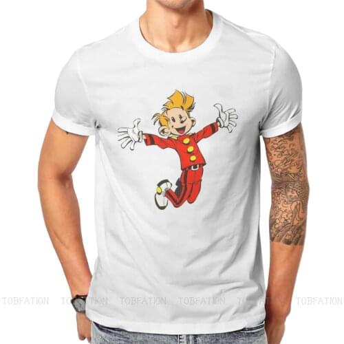 Spirou and Fantasio Spip Comics Original TShirts Spyrou Print Homme T Shirt Hipster Tops Size S-6XL