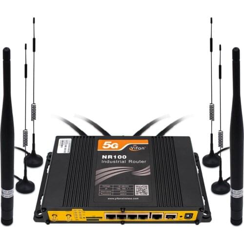 Support VPN Industrial 4G 5G NR Wifi Router with Sim card slot For Live Streaming