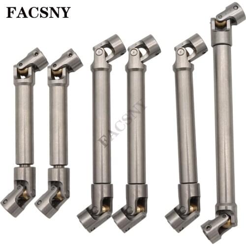 2pcs Stainless Steel Drive Shaft for 1/10 RC Crawler Traxxas TRX4 TRX6 Axial SCX10 Wraith Capra D90 TF2 Redcat GEN8