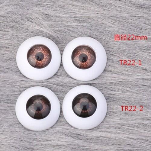 Size 22mm Diameter Doll Eyes Acrylic Doll Accessories Toys Two Styles In Brown and Light Brown Fit for 1/3 Bjd Dolls
