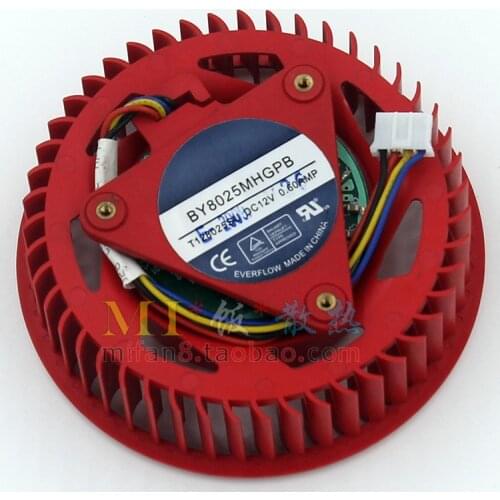 XFX BY8025MHGPB Server Cooling Fan DC 12V 0.60A 4-Wire