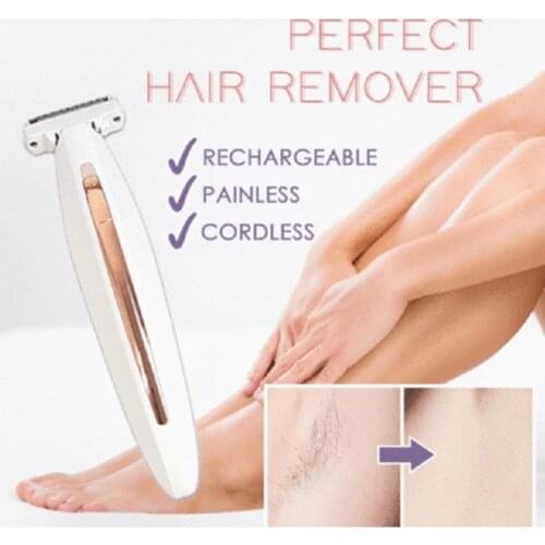1PC Electric Razor Painless Lady Shaver For Women Whole Body Waterproof Built-In LED light USB Charging Bikini Trimmer Tools
