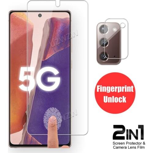 2 in 1 For Samsung Galaxy Note 20 ( 5G / 4G ) Camera Lens Film & Screen Protector Guard Protective HD Tempered Glass