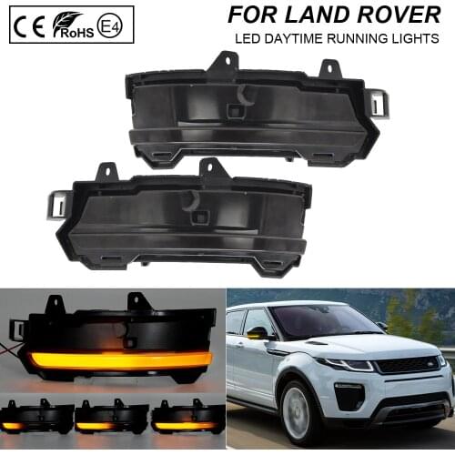 2X For Range Rover Evoque Velar 2018 Discovery Sport Dynamic Sequential LED Side Mirror Blinker Indicator Turn Signal Light Lamp