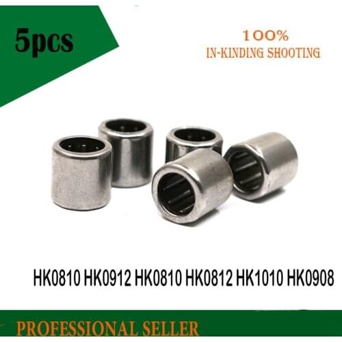 5pcs HK0306 HK0408 - HK0810 HK081210 HK081410 HK0912 HK0812 HK101410 HK0908 draw cup needle roller bearing