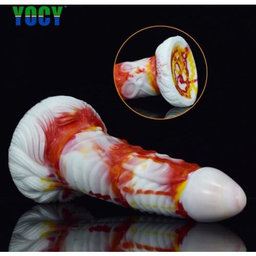 YOCY Huge Anal Butt Plug Silicone Bodysafe Fantasy Dildo Colorful Sex Toy For Women Men Orgasm Erotic Texture Massager Sex Shop
