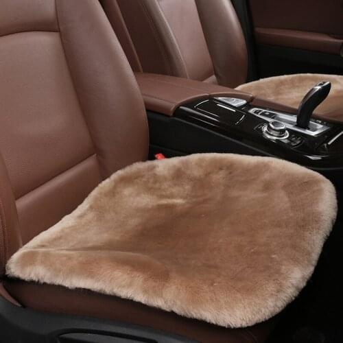 Car Seat Winter Heating Wool for Women Girls Pink Automobile Interior Decoration Accessories for Audi A1 A3 8P A4 B6 B7 A5 A6 C5