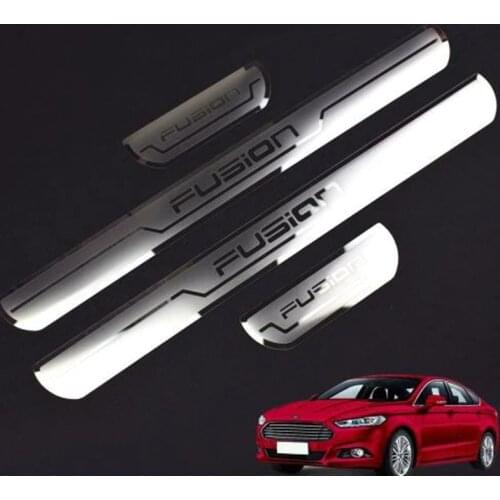Car Door Sills Plates Guard For Ford FUSION 2014-2018 Scuff Plate Guard Entry Door Guard Sills Fusion