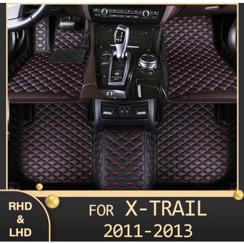 MIDOON Car floor mats for Nissan X-TRAIL 2011 2012 2013 Custom auto foot Pads automobile carpet cover