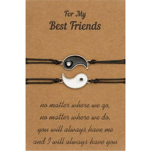 Promise Bracelet Friendship Gifts for Best Friend Mothers Day Matching Bracelets for Couples Sister Mom and Daughter