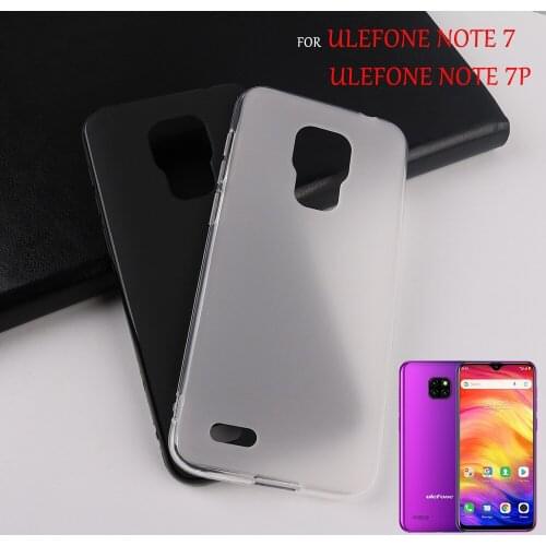 For Ulefone Note 7P Cases Slim Silicone Anti-knock Soft TPU Matte White Protective Cover For Ulefone Note 7 Case Coque 6.1"