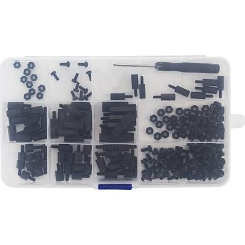 GTBL 210 Pcs for Raspberry Pi Nylon Screw Kit Black Plastic Screws Nuts Suit M2.5 M3 for Raspberry Pi,with Screwdriver