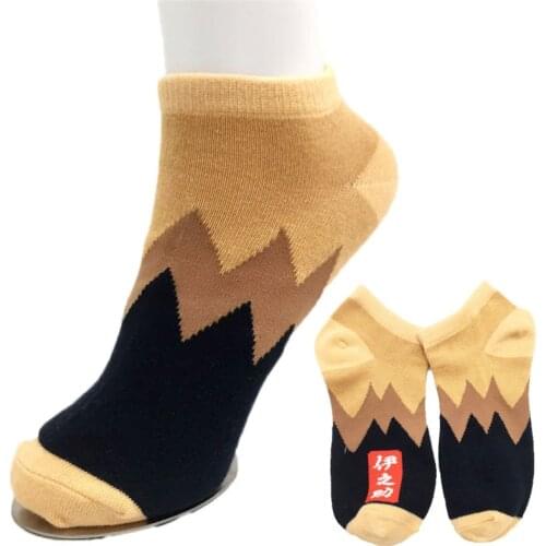 Anime Demon Slayer Kimetsu No Yaiba Hashibira Inosuke Short Socks Fashion Cosplay Ankle Casual Colorful Stockings Tight Socks