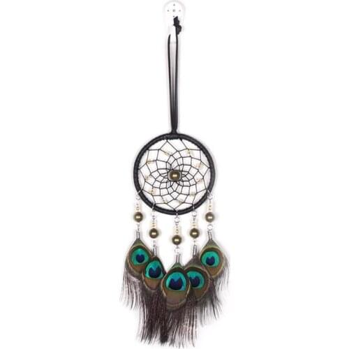 Fashion Jewelry Dearm Catcher Dreamcatcher Wind Chimes Peacock Feather Pendant Catchers Hanging Dream Catcher Wedding Decoration