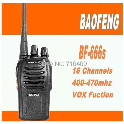 DHL freeshipping+2PCS/lot walkie talkie baofeng bf-666s handie talkie uhf radio station portable ham radio walk talk bf666s