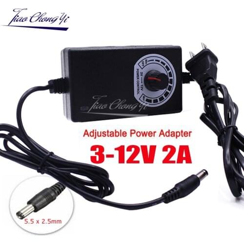 Adjustable AC 85-265V TO 3-12V 2A 9-24V 1A 24-36V 2A 1-24V 2A Power universal Adapter Supply US EU Plug power supply