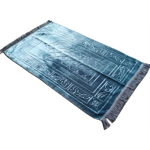 1 pcs Ramadan Prayer Rug Carpet Mat 65x110cm Polyester Multi-function Quran Islamic Muslim Eid Mubarak Islamic Praying Mat