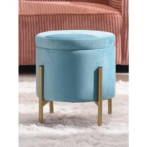 Stool household shoes changing stool door storage stool living room cloth sofa stool Nordic Light luxury toilet stool stool WF