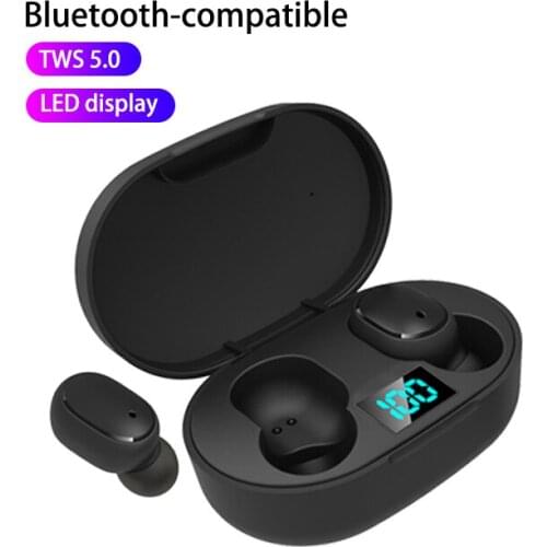 Earphones TWS 5.0 Wireless Earbuds LED Display Earbuds For Xiaomi Redmi Noise Cancelling Headsets With Mic Handsfree
