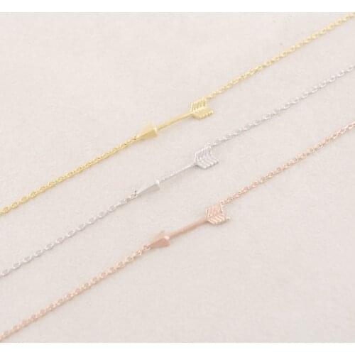War Weapon bow and arrow Simple Tiny Horizontal Arrow Bracelets for Men Cute Stick Sideways Arrow Bracelets Jewelry for Women