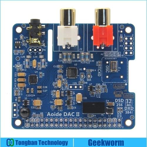 DAC II ES9018K2M Hifi Sound Card 32bit DSD/APE/FLAC/WAV Music Player Audio Expansion Board For Raspberry Pi 4/3 Model B+plus /3B