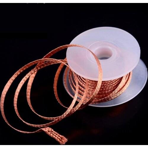 1.5M Welding Wires Desoldering Braid Solder Remover Wick Wire 1.5mm 2mm 2.5mm 3mm 3.5mm Width Lead Cord Flux BGA Repair Tool
