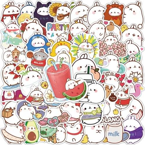 10/30/50PCS Kawaii Rabbit Cartoon Stickers Skateboard Fridge Guitar Laptop Motorcycle Luggage Classic Toy Graffiti Kid Sticker