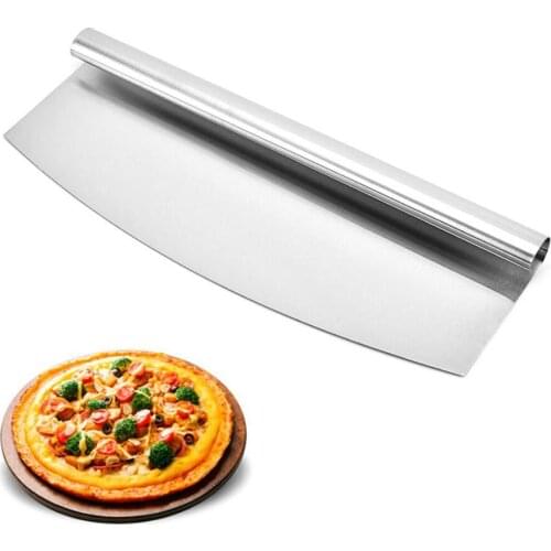 35 cm Pizza Cutter Stainless Steel Rocking Pizza Chopper High Quality Kitchen Knife Design Custom Cutter Tool