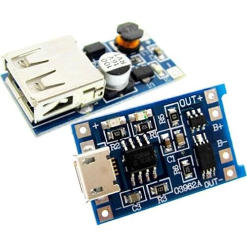 5pair 0.9V~5V 600MA USB Output charger DC-DC Boost Converter with TP4056 1a Mini USB lithium charging module