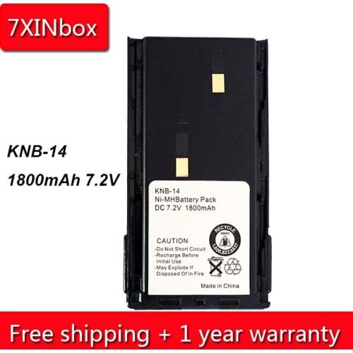 7XINbox 1800mAh 7.2V KNB-14 KNB-15H KNB-20 Battery For Kenwood TK-260 TK-270G TK-272 TK-278 TK-360 TK-372 TK-378 TK-2100 TK-3100