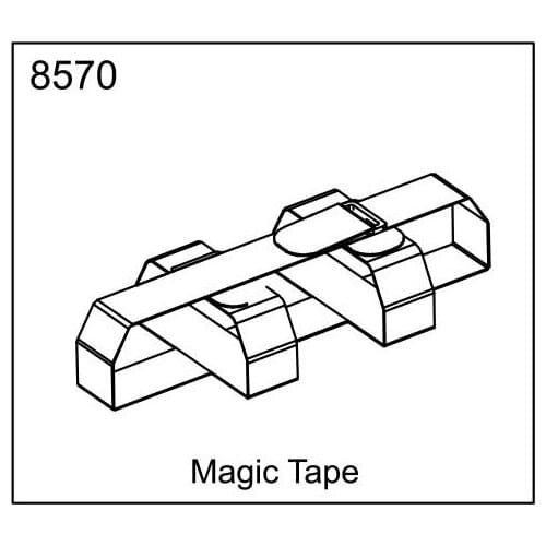 ZD racing EX07 accessories super sports car 1/7 original accessories 8570 Velcro