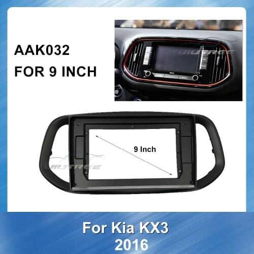 9 Inch 2 din Car Auto Radio Multimedia fascia for KIA KX3 2016 car DVD player gps navigation Panel Dash Kit Installation Frame