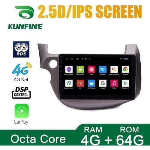 Car Radio For Honda Fit 2007-2014 LHD/RHD Octa Core Android 10.0 Car DVD GPS Navigation Player Deckless Car Stereo Headunit Wifi