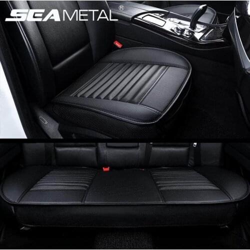Pu Leather Car Seat Covers Universal Automobiles Seats Cover Pad Interior Side Cover Protector Four Seasons Seat Mat Accessories