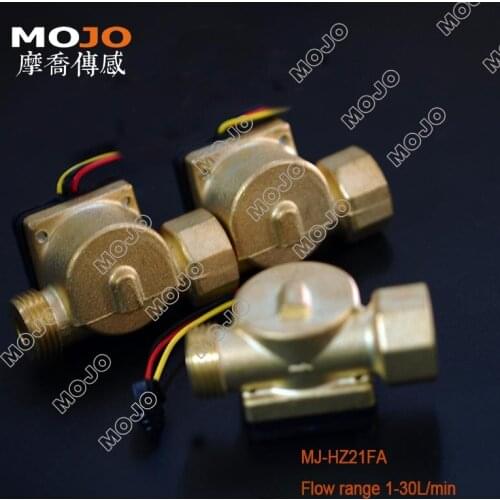Hall Flow Sensor MJ-HZ21FA(5pcs) 1-30L/min New Intelligent Water Dispenser Copper Type Water Meter Flow Sensor
