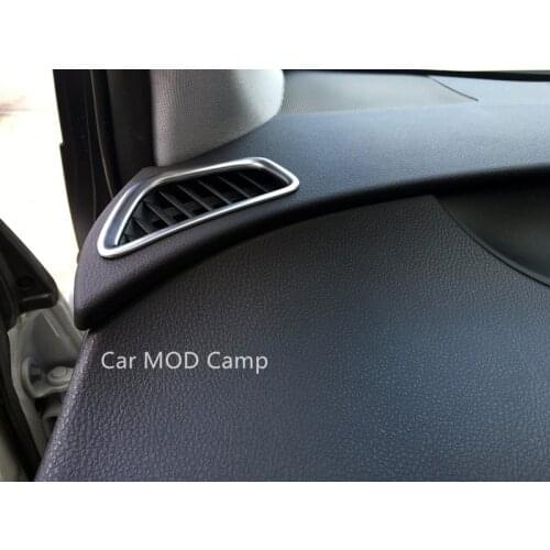 For Toyota Prius Prime PHV 2017 2018 ABS Matte Interior Upper Air Condition Vent Outlet Cover Trim 2pcs Car Styling Accessories