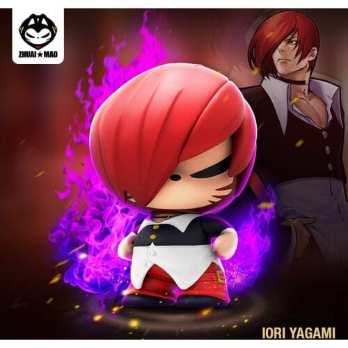 6 PCS NEW Action Figure Genuine Authorized Drag Cat King of Fighter Joint Blind Box Original Car Ornaments Tide Model Toy Gift